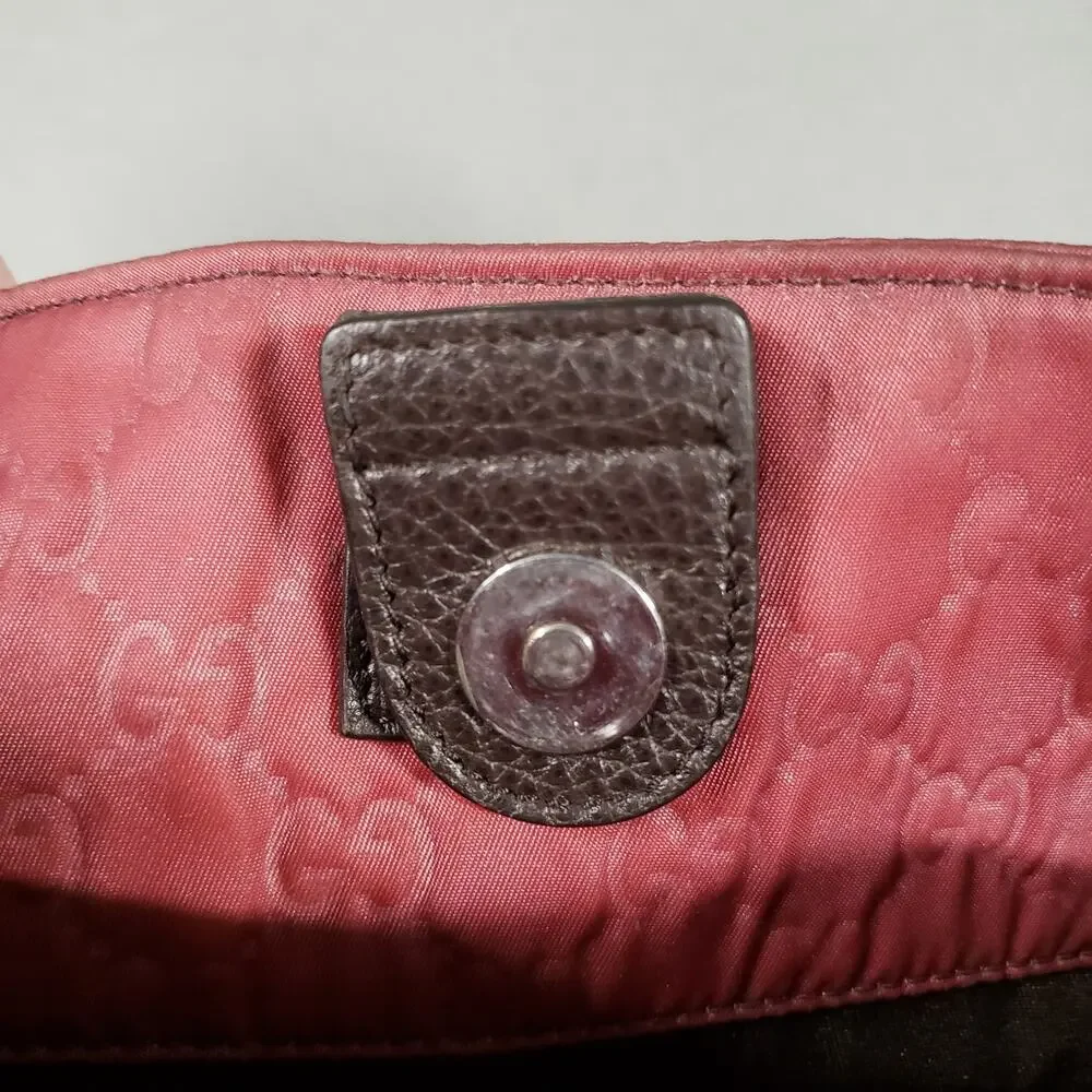 GUCCI Light Red Nylon‎ Embossed Tote Bag Project Piece 355729 467891 Princy - Picture 10 of 16